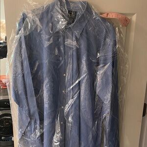 Jos. A. Bank Blue and White Dress Shirt